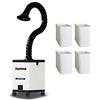Fayelong Assorbitore Aspiratore Estrattore Di Fumo Saldatura Portatile Filtrazione A Tre Strati Con Copertura In Gomma 220V