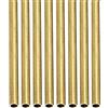 DTGN 2mm x 0.2mm x 300mm(ODxMuro TxL) Ottone Tubo - 8pz - Buono per Macchinari Attrezzatura Fai-da-te Decorativa Cornice - Rotondo Metallo Tubazione