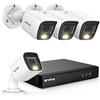 ANNKE 3K Lite 8CH DVR Sistema di Sicurezza CCTV con Riconoscimento Persone/Veicoli, 4x 1080P Telecamere Bullet Esterne con Doppia Luce Intelligente, Visione Notturna a Colori, IP67, senza HDD