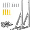 HXJDAM 4 mm di spessore, 2 connettori angolari, angolo in acciaio inox, 300 x 160 mm, piccoli con vite, staffe, metallo a 90 gradi, per la coltivazione di mobili, tavolo, sedia, libreria