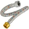 ONIX TECH Tubo Corazzato 50 cm Femmina 1/2" x Maschio 1/2" DN8 DE13 - Tubo Flessibile Realizzato in Acciaio Inox Temperatura max 70°C Pressione Esercizio 10 bar - Garanzia di 5 Anni - MADE IN SPAIN - ONIX TECH