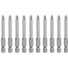 QUARKZMAN 10Pz #2 Punte Cacciavite Phillips PH2 1/4 Gambo Esagonale 2.56 (65mm) Lungo Acciaio S2 Magnetiche Inserti per Avvitatore per Cacciavite Elettrico Punte Trapano 0.197 (5mm) Asta