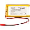 AKYGA Batteria 3,7 V 1500 mAh LP584070 ai polimeri di litio Akyga AKY0105 Li-Po PCM JST 2 poli, connettore 2,54 15 cm