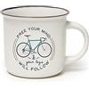 Legami - Tazza Cuppuccino in Porcellana New Bone China, Tazza da Colazione, Mug Caffè Thé Lavabile in Lavastoviglie, Diametro 10 cm, Capacità 350 ml, Tema Bike Lover