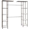 Amazon Basics Sistema organizer espandibile per armadio, 35.6 by 147 to 160 by 182.9 cm, Bronze
