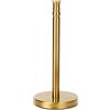 Luxmay Porta asciugamani di carta da lavoro con base pesante in acciaio inox, autoportante (oro spazzolato)
