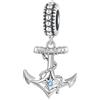 LES FOLIES DI PAOLA GRIECO Charm Ancora Blu mare Marina Militare Nave Barca ciondolo pendente collana in argento 925 - Les Folies per Pandora