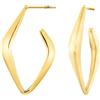 Breil Gioiello BREIL TJ4105 collezione ELONGÉ, ORECCHINI da DONNA in ACCIAIO COLORATO colore ORO misura 3 con SENZA PIETRE