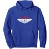 Top Gun Maverick Jet da Combattimento Felpa con Cappuccio, Unisex per Adulti, Navy, M