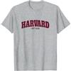 License Champs Harvard University Crimson | Merch Ufficiale NCAA | NGPHVD001 Maglietta, Uomo, Grigio Melange, L