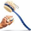 Generico Spazzola Corpo Doccia con Manico Ergonomico Lungo kit 2 in 1, Spazzola e Spugna Corpo con Setole Morbide e Delicata sulla Pelle, Ideale per Schiena, Massaggio e Detersione