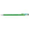 Pentel K110-DMKX - Penna roller Hybrid Dual Metallic, gel glitterato, colore inchiostro: verde chiaro/blu metallizzato e rosso, spessore tratto 0,5 mm, 1 pezzo