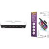 Fellowes plastificatrice Sola, formato A4, fino a 125 micron + Pouches Di Plastificazione per Documenti, Formato A4, 100 pezzi