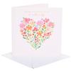 UK Greetings Biglietto per la festa della mamma per entrambi | Biglietto per mamma, nonna, moglie | lei, ragazze, donne | design cuore di fiori dipinti | con busta | 18,6 x 18,6 cm