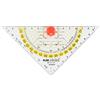 Kum az209.12.19 Triangolo della geometria T 293 C, acrilico, Tusch oppen con compasso punta, 1 pezzi, 16 cm, Trasparente