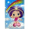 Afie 37-037 Biglietto di auguri BUONA FESTA per Bambina Fata Bacchetta Magica Arcobaleno con Busta Formato 12x17,5cm Celebrare un evento Festeggiare un nome Santa Patrona Santa Caterina 25 novembre