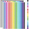 YSHIHE Adesivi colorati, 10000 pezzi, rotondi da 7 mm, 20 colori, etichette autoadesive