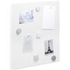 byde Flatbo Lavagna magnetica in metallo, 50 x 50 cm, lavagna per cartoline, souvenir o appunti, include 4 magneti e kit di montaggio.