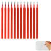 Zerabidpro Nuove ricariche sostitutive cancellabili compatibili con Pilot FriXion Ball & Clicker, [set di 12], Ricariche Roller con Inchiostro Termosensibile, Lunghezza di Scrittura 400m, (rosso, 0.5mm)