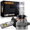 FateEye Lampadina H7 LED - 130W 36000LM faro LED H7 super luminoso, luce bianca fredda 6500K, sostituisce le lampadine alogene, impermeabile IP68, plug-and-play, Confezione da 2