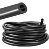 EZVEZS Tubo flessibile per vuoto, 3 m, in silicone nero, tubo di collegamento ad alta resistenza alla pressione, tubo flessibile per uso motore e radiatore del veicolo (5 mm ID - 10 mm OD)