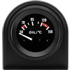 LKRXW Indicatore della Temperatura dell'olio per Auto 52mm Olio Temperatura Manometro Con Sensore 12V Bianco Luce Puntatore Olio Termometro Calibro Strumenti Misuratore Celsius