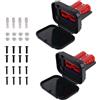 BTFO 2pz Connettori Rapidi per Cavi da 50A con Supporto e Tappo, 12-6 AWG Connettore Rapido Batteria 12V-36V Spina SB50 Impermeabile per Auto Camper Verricello Barca Rimorchio ATV (Rosso)