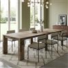 Dmora - Consolle allungabile Martino, Consolle allungabile fino a 12 posti, Tavolo con portallunghe, 100% Made in Italy, cm 51/300x90h77, Acero