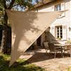 HAIKUS Tenda a Vela Impermeabile Triangolare 5x5x5 m, Protezione Raggi UV 98%, Telo Vela Ombreggiante Triangolo 5x5 x5m, Tenda da Sole per Esterno Giardino Terrazzo, Color sabbia