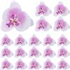 Bruafsir Lot di 20pcs 9cm Fiore Artificiale Testa Decorazione Floreale per Accessori Barrette Matrimonio