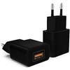 MyGadget 2x Caricatore USB da Muro Rapido - Caricabatterie Quick Charge 18W QC 3.0 - Presa Universale per Apple, Samsung, HTC, LG, Sony - Nero
