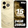 LAGENIO A11 Pro Android 15 Telefono Cellulare, 6.7 Inch HD+ 120Hz Mobile Phone, 24GB+256GB/TF 1TB, Dual SIM 4G Android Smartphone, 50MP+8MP AI Camera/Widevine L1/Face ID/GPS/OTG