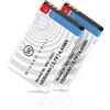 Wicked Chili 2X Batteria Compatibile con AMV Fritz! Fon C6 1200mAh Fino a19ore di Conversazione, Batteria di riserva Senza Perdita di capacità sostituisce la Batteria Originale del Telefono IP