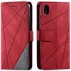 SONWO Cover per Xiaomi Redmi 7A, Flip Caso in PU Pelle Case Cover Portafoglio Custodia per Xiaomi Redmi 7A, [Kickstand] [Slot per Schede], Rosso