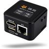 LUCKFOX PicoKVM with Metal Case and 1.54-inch Touch Display - Remote IP KVM for Server/PC Management, HDMI Capture, HID Simulation, Low Latency Control