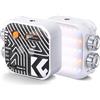 K&F CONCEPT Luce Video LED Bicolore 2500K-9900K Integrato 2000 mAh,Bianco | Luce di Riempimento Fotografica Portatile 15 Effetti di Luce, CRI 96+, per Vlogging, Selfie, Fotografia di Oggetti,L01