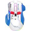 Lancoon Mouse wireless con tripla modalità di gioco ricaricabile, 5 DPI regolabili, 2,4 G, senza fili, luce abbagliante silenziosa per PC, computer, laptop, lavoro, ufficio (bianco)