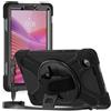 ProCase Custodia per Lenovo Tab One 8,7 Pollici 2025/ Tab K9 Copertura Protettiva Resistente Agli Urti Supporto Girevole con Tracolla Maniglia -Nero