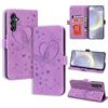 CASAFUNY Custodia per Samsung Galaxy S24 Plus, Cover in Pelle Samsung S24 Plus 5G Protettiva Portafoglio Magnetica Flip Case Libro per Samsung Galaxy S24 Plus 5G, Viola