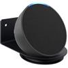 shinar Supporto da parete universale, compatibile con Ech0 Pop Homepod Mini/Google Home Mini, salvaspazio, accessorio per Ech0 Pop/Homepod, mini supporto con gestione dei cavi (Metallo Nero)
