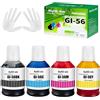 FANSHENG GI56 Inchiostro Compatibile con Canon GI-56 GI 56 Flaconi di Inchiostro per MAXIFY GX7050 GX6050 GX5050 GX4050 GX3050 (4 Pack, Nero Ciano Magenta Giallo)