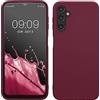 kwmobile Custodia Compatibile con Samsung Galaxy A14 5G Cover - Back Case per Smartphone in Silicone TPU - Protezione Gommata - viola bordeaux
