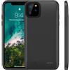 ELLENNE - COVER CON BATTERIA INTEGRATA COMPATIBILE PER IPHONE 11 6.1 BATTERY CASE CUSTODIA RICARICABILE SLIM SOTTILE 6200mAh