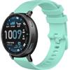 GIOPUEY 22mm Cinturini Compatibile con Amazfit Active Max, Morbido Silicone Cinturino [Resistente all'Usura] [Traspirante] - Green