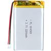 Uxney Batteria da 3,7 V 2200 mAh 604368 agli ioni di litio agli ioni di litio agli ioni di litio agli ioni di litio con connettore 2P-PH con griglia da 2,0 mm