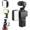 SMALLRIG Luce video LED Bicolore per DJI Osmo Pocket 3/4/4P, Mini Luce Video con Batteria da 650 mAh, Modalità CCT 2700K-6500K, Regolazioni a 360°, per Selfie, Vlog, Creatori, Fotografi - 5733