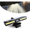 Surplex Lampade solari per esterni, lampada solare clip-on con rilevatore di movimento, 2 modalità di montaggio, 3 modalità, lampada da parete con 36 LED, impermeabile, luce solare per giardino