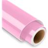 Lya Vinyl Vinile Adesivo Rosa Lucido, Lya Vinyl 30,5 x 152,4 cm Vinile Adesivo per Cricut, Silhouette Cameo, Vinile Adesivo Rosa per Regali Fai Da Te, Tazza, Finestra, Ceramica, Plastica
