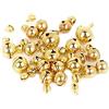 Duories 100 campanelle in metallo dorato,in ferro con occhiello,decorazioni natalizie,decorazioni per matrimoni,per fai te,gioielli,per animali domestici,giochi di vento,campanelle,decorazioni natalizie,10 mm