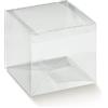 Generico 10 Scatoline Portaconfetti, Scatole Trasparenti per Bomboniere Matrimonio, Laurea, Nascita Bimba Bimbo, Battesimo, Comunione, Cresima in Varie Misure Disponibili, Scatoline Bomboniere (8x8x8 cm)